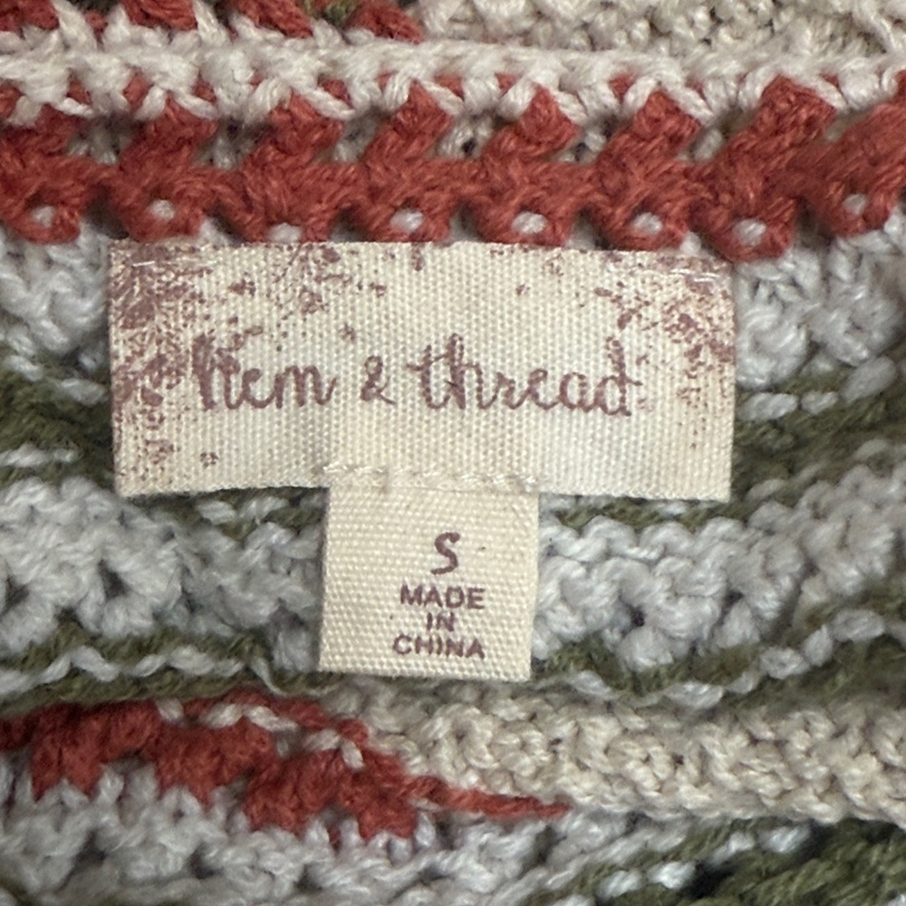 Hem & Thread Multicolor Crochet Tank Top - Picture 6 of 7
